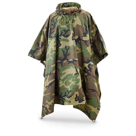 Plus, with an insulated <b>poncho</b>, you can get an extra layer of warmth. . Poncho army surplus